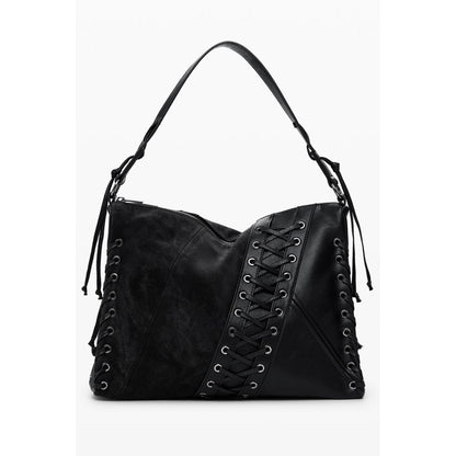 Desigual Schwarze Polyethylen-Damenhandtasche