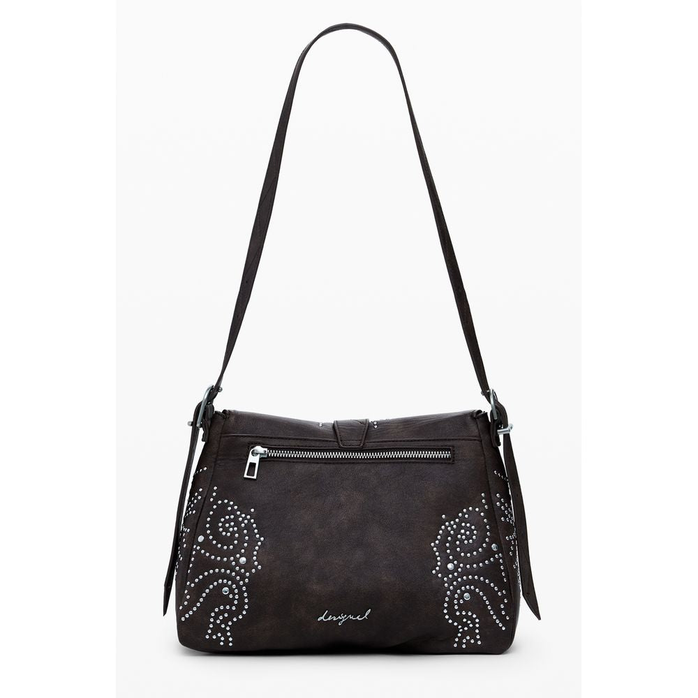 Desigual Braune Polyethylen-Damenhandtasche