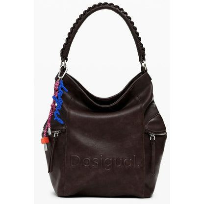 Desigual Brauner Polyethylen-Rucksack für Damen