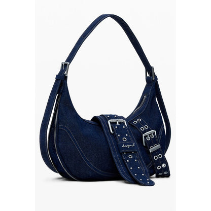 Desigual Blaue Baumwoll-Damenhandtasche