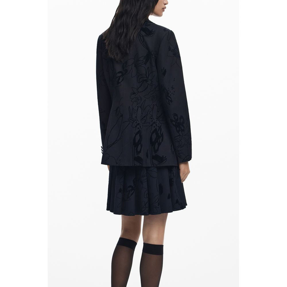 Desigual Schwarze Polyester-Damenjacke