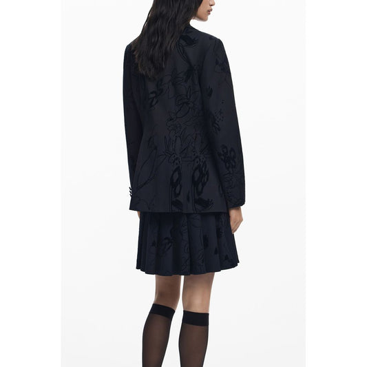 Desigual Schwarze Polyester-Damenjacke