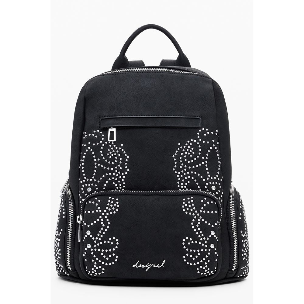 Desigual Schwarzer Polyethylen-Rucksack für Damen