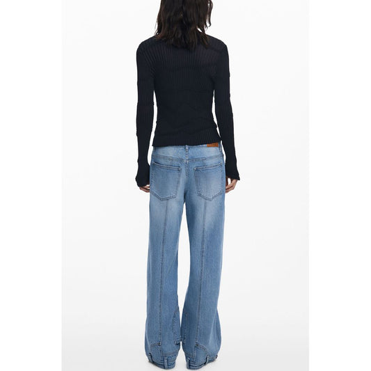 Desigual Schwarze Viskose-Strickjacke für Damen