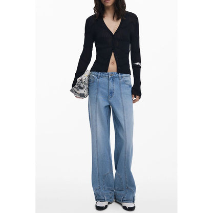 Desigual Schwarze Viskose-Strickjacke für Damen