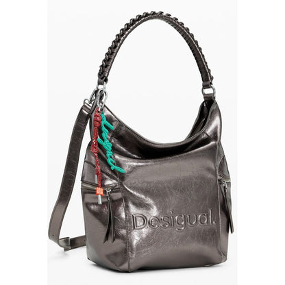 Desigual Bronze Polyethylen Damen Rucksack