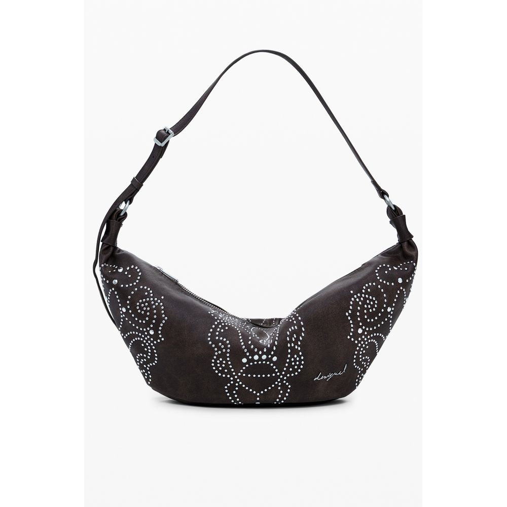 Desigual Braune Polyethylen-Damenhandtasche