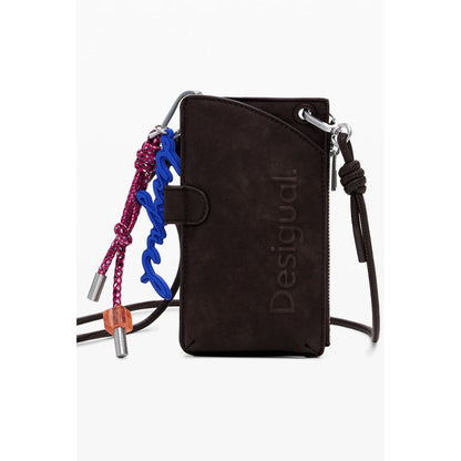 Desigual Braune Polyethylen-Damenbrieftasche