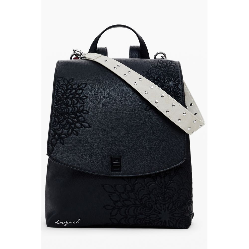 Desigual Schwarzer Polyethylen-Rucksack für Damen
