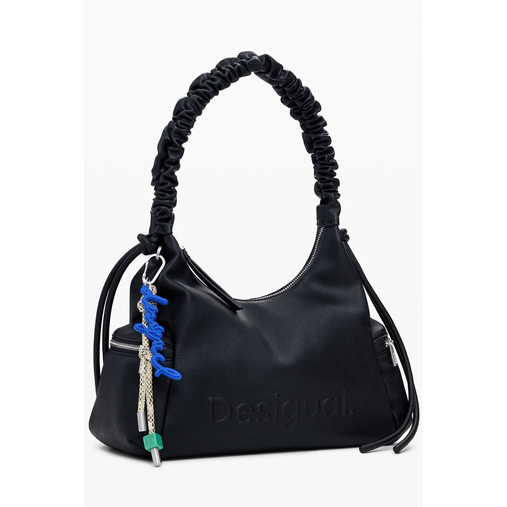 Desigual Schwarze Polyethylen-Damenhandtasche