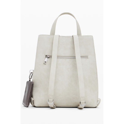 Desigual Beige Polyethylen Damen Rucksack
