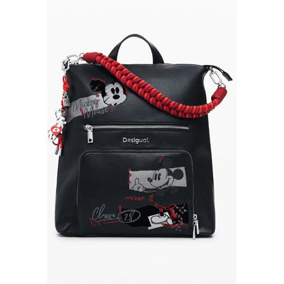 Desigual Schwarzer Polyethylen-Rucksack für Damen