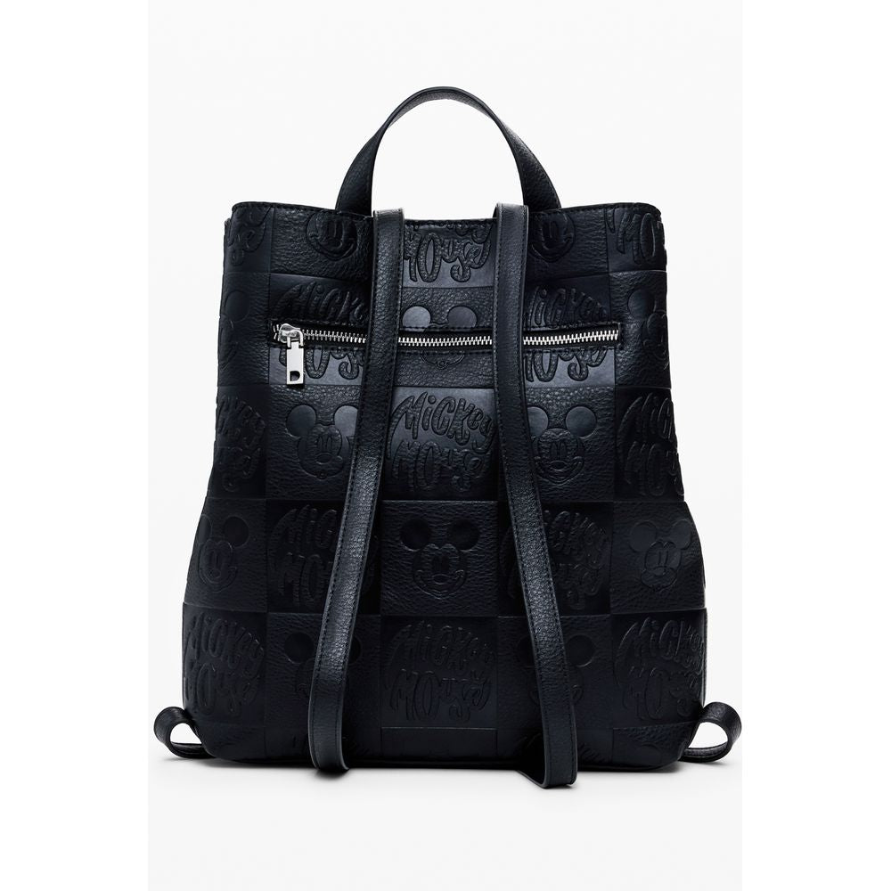 Desigual Schwarzer Polyethylen-Rucksack für Damen
