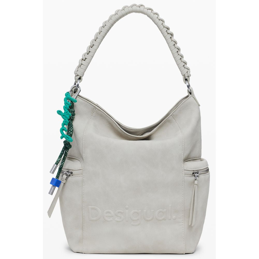 Desigual Beige Polyethylen Damen Rucksack