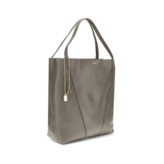 Chloé Gray Calf Leather Bos Taurus Shoulder Bag
