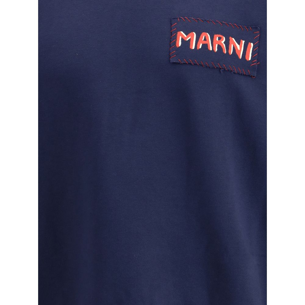 Marni Sweatshirt aus blauer Baumwolle