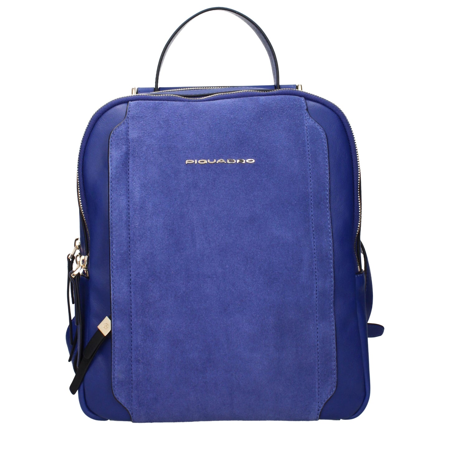 Piquadro Blaue Lederrucksäcke