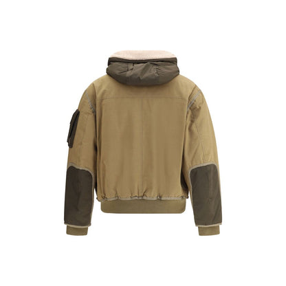 Parajumpers Grüne Baumwoll-Bomberjacke