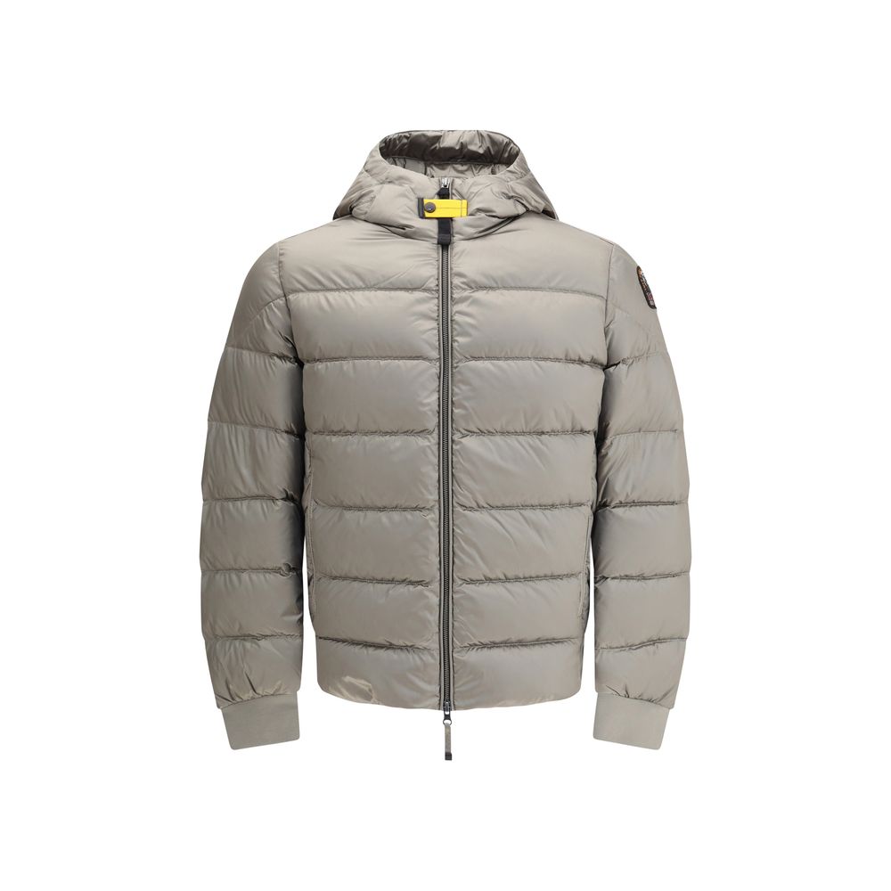 Parajumpers Graue, durchgehende Jacke aus Polyamid