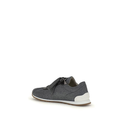 Brunello Cucinelli Sneakers aus Schurwollflanell