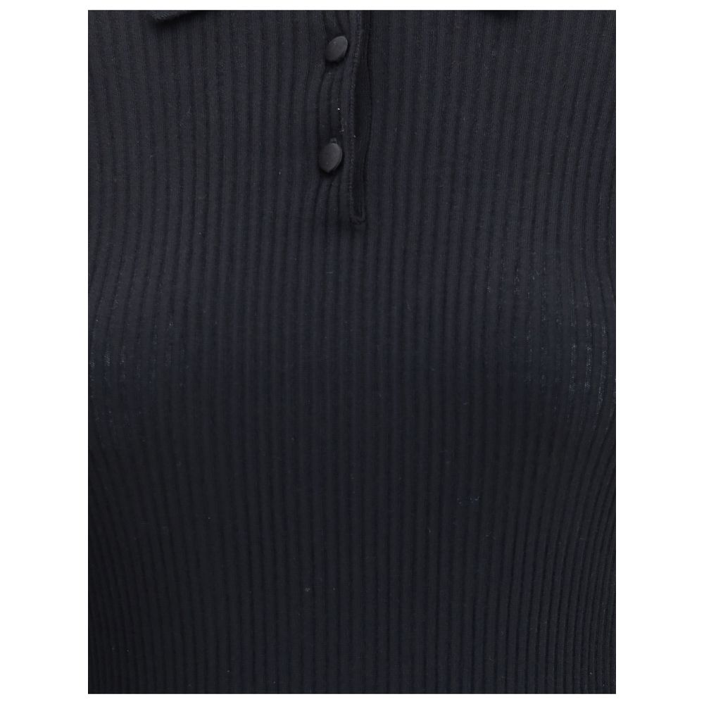 Dolce &amp; Gabbana Schwarzes Kaschmir-Poloshirt