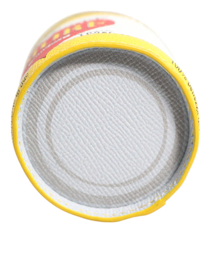 Dolce &amp; Gabbana Amore Leder Gelb Taschenanhänger Münzetui Schlüsselanhänger