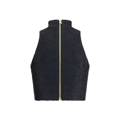Schwarzes Viskose-Top von Balmain
