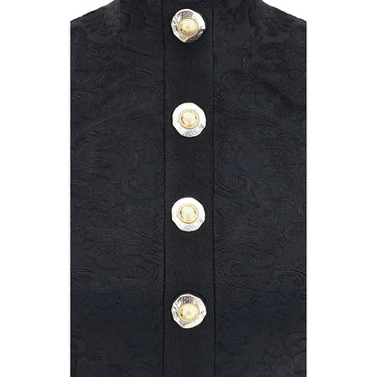 Schwarzes Viskose-Top von Balmain