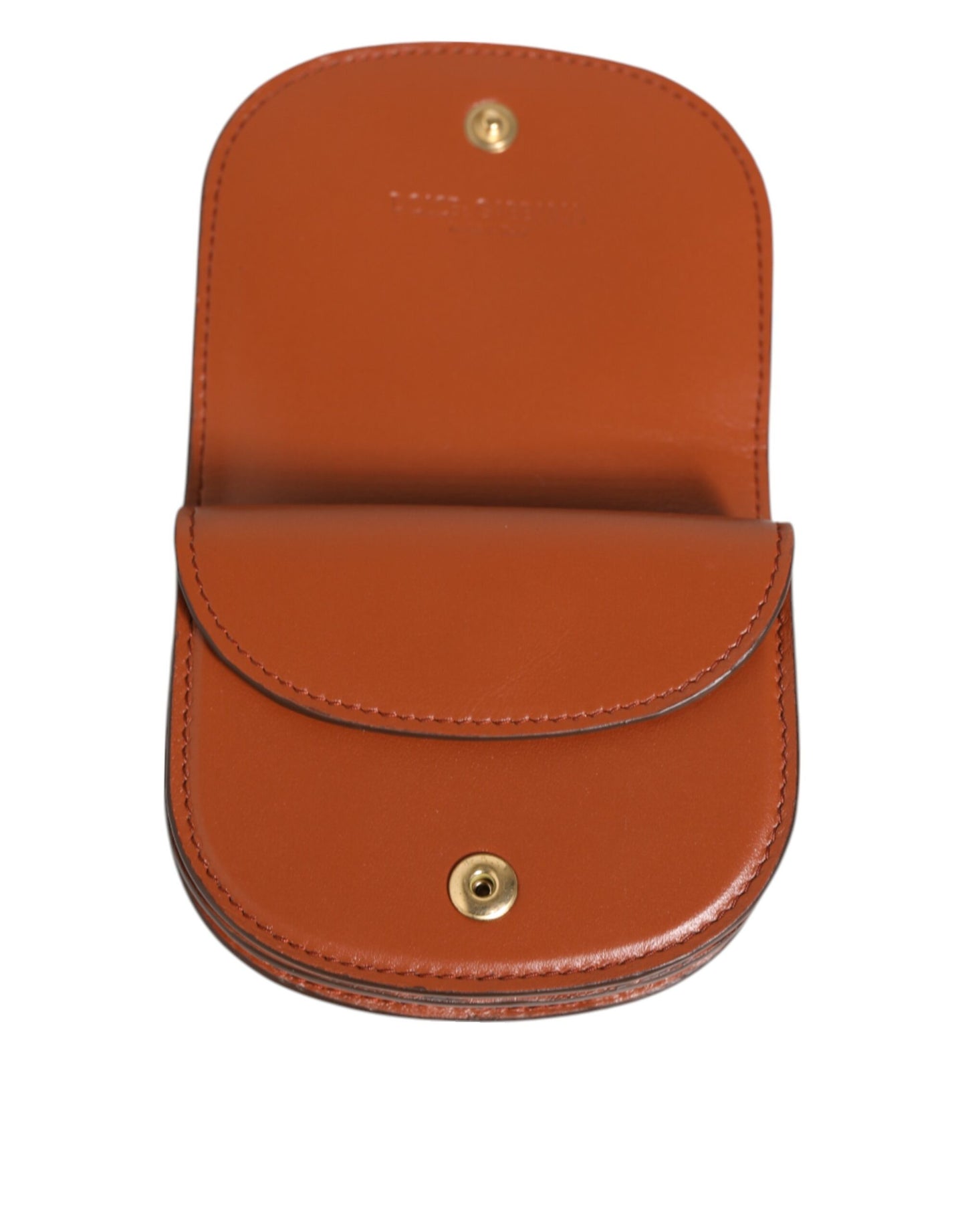 Dolce &amp; Gabbana – Kleine Geldbörse aus Kalbsleder mit Leopardenmuster in Braun