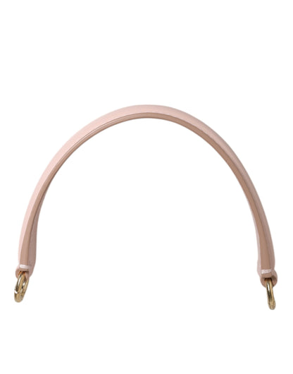 Dolce & Gabbana Strap Pink Leather Gold Tone Big Bag Handle Shoulder Strap