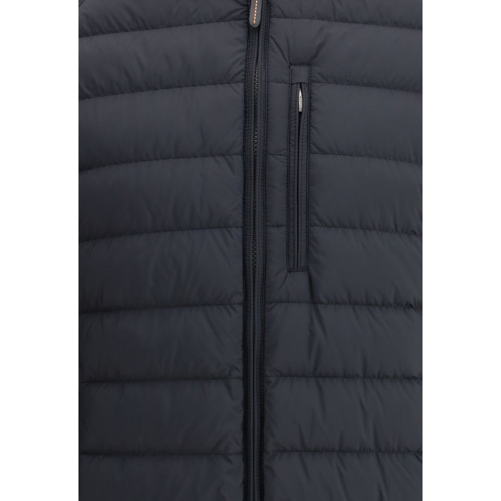 Parajumpers Schwarze, durchgehende Jacke aus Polyamid
