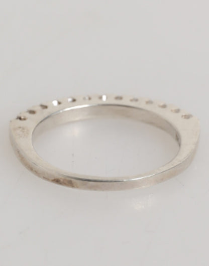 Nialaya Ewigkeitsring aus Sterlingsilber 925, Pavé-Fassung, Zirkonia-Kristall