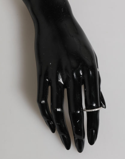 Nialaya Ewigkeitsring aus Sterlingsilber 925, Pavé-Fassung, Zirkonia-Kristall