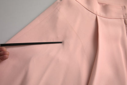 Dolce &amp; Gabbana – Faltenrock aus Viskose in Hellpuderrosa