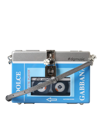 Dolce &amp; Gabbana – Mehrfarbige Umhängetasche mit Kassettenspieler-Box „DG Music“