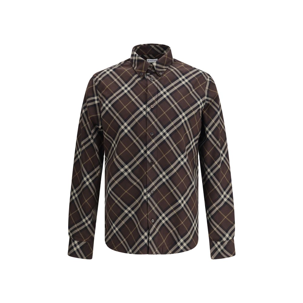 Burberry Hemd mit braunem Baumwollmuster