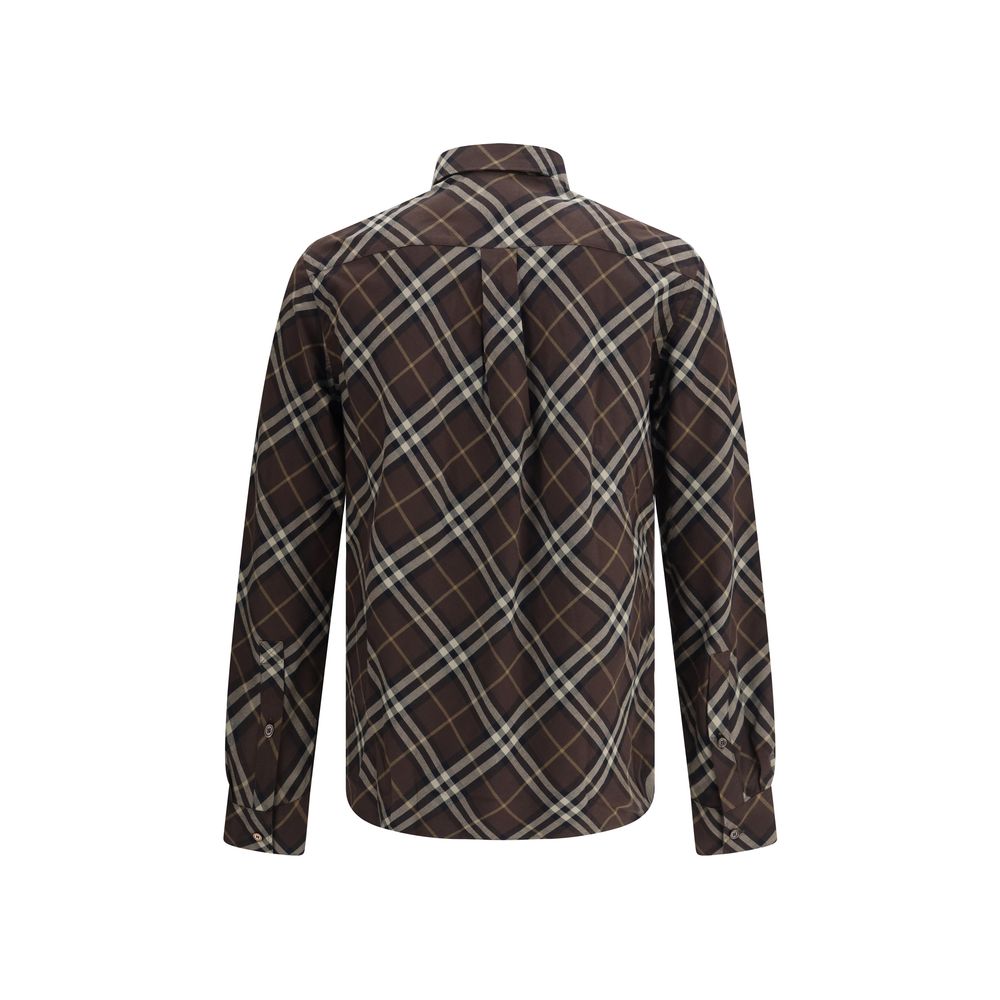 Burberry Hemd mit braunem Baumwollmuster