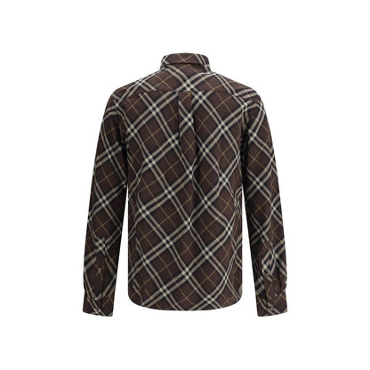 Burberry Hemd mit braunem Baumwollmuster