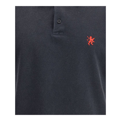 Balenciaga Black Cotton Polo Shirt