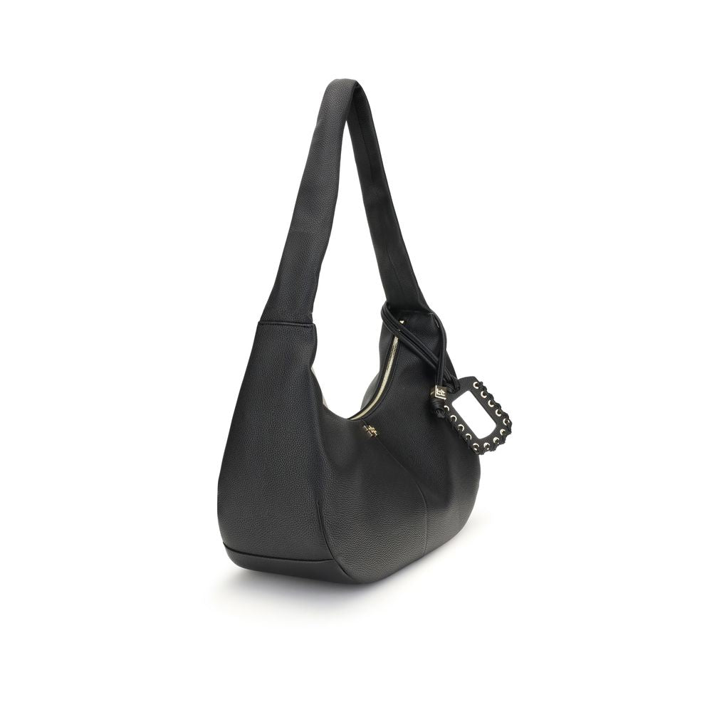 Ganni Hobo-Schultertasche aus Leder