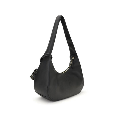 Ganni Hobo-Schultertasche aus Leder
