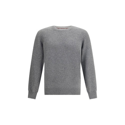 Brunello Cucinelli Grauer Kaschmir-Pullover aus Kaschmir