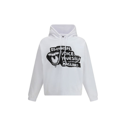 Dsquared² White Cotton Sweatshirt
