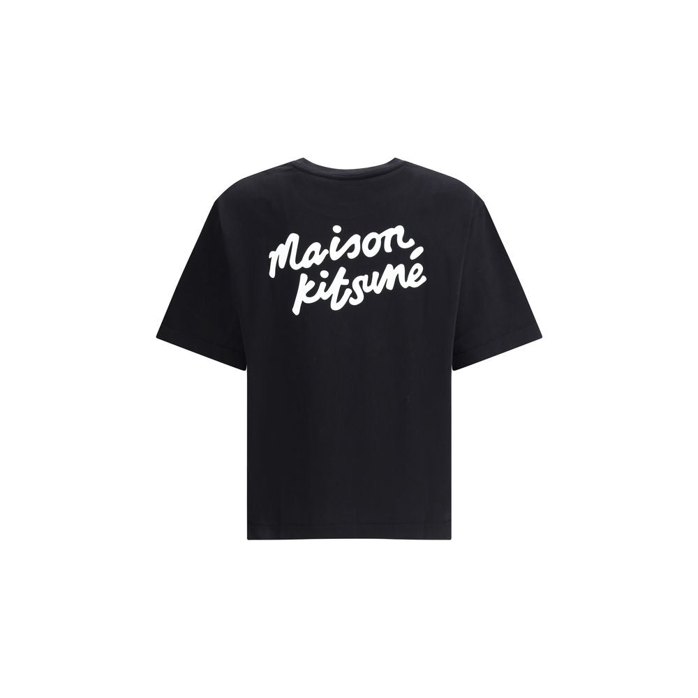 Maison Kitsuné – T-Shirt mit Kontrastlogo