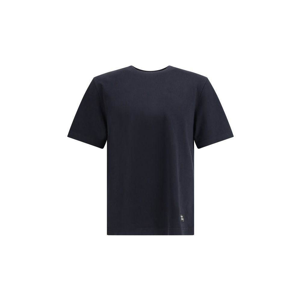 Maison Kitsuné Baumwoll-T-Shirt mit Logo-Patch
