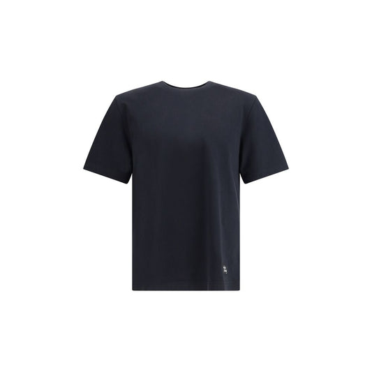 Maison Kitsuné Baumwoll-T-Shirt mit Logo-Patch