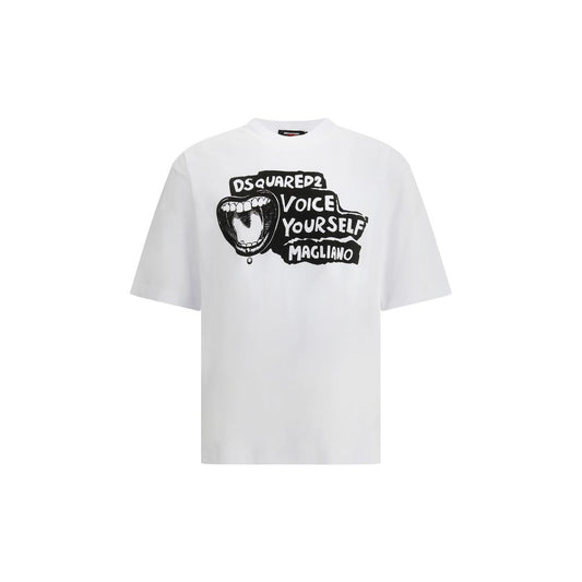 Dsquared² Weißes Baumwoll-T-Shirt
