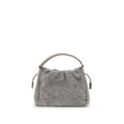 Brunello Cucinelli – Kleine Mellow-Schultertasche aus Shearling