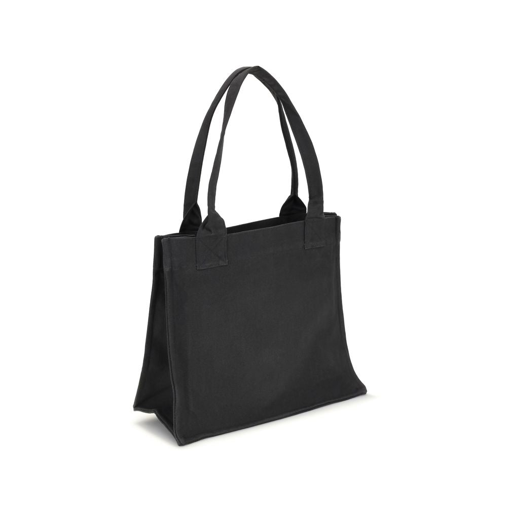 Tragetasche aus Canvas mit Ganni-Logo
