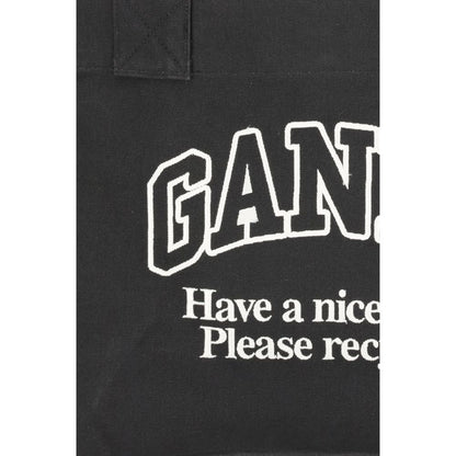 Tragetasche aus Canvas mit Ganni-Logo